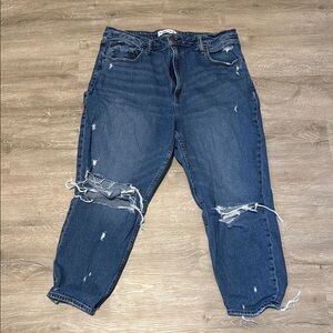 Abercrombie & Fitch Dark Blue Boyfriend Jeans